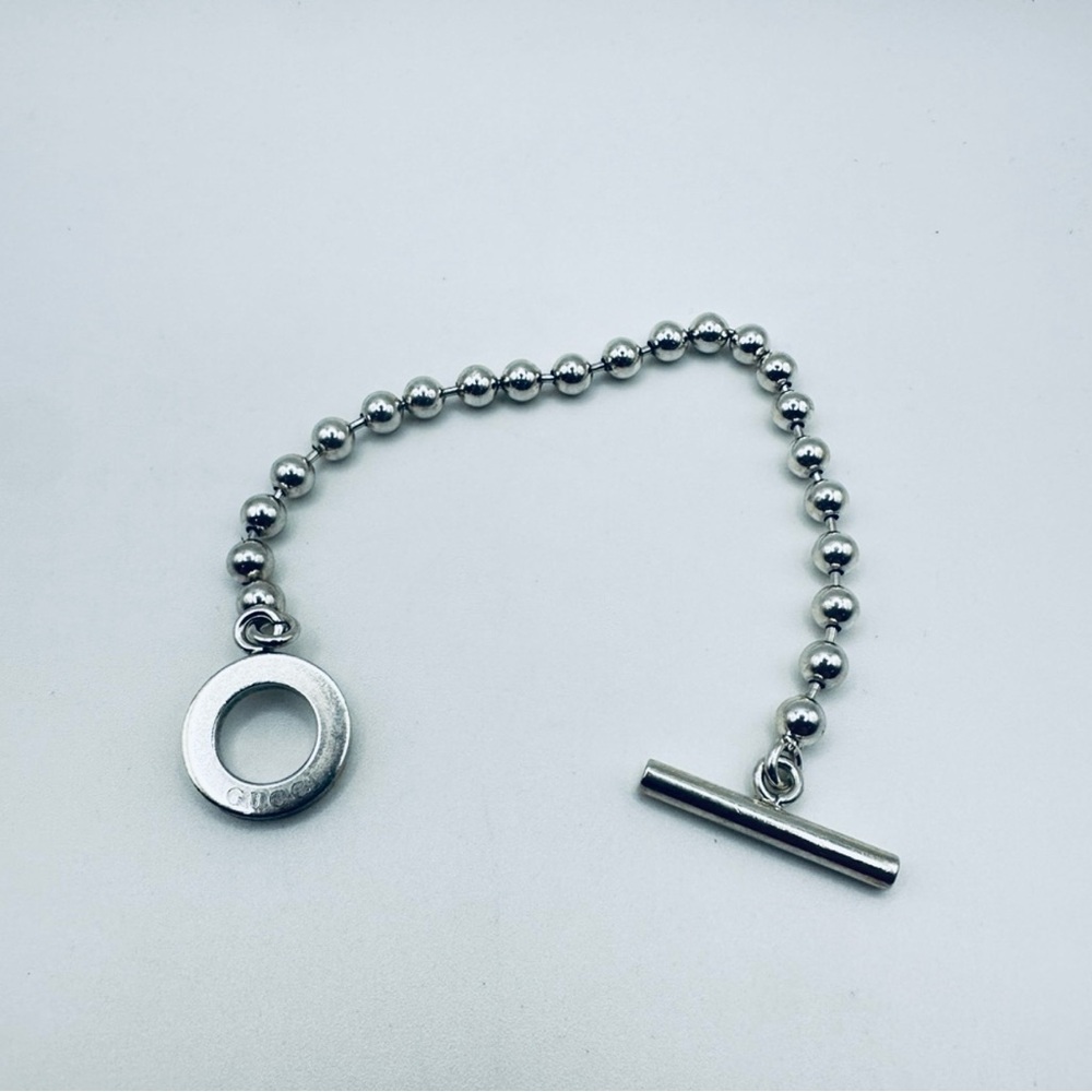 Gucci Silver Bead Boule Bracelet
